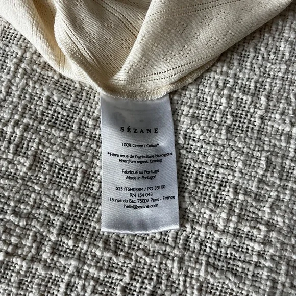 Sézane Juan tank top in ecru - Picture 5 of 5